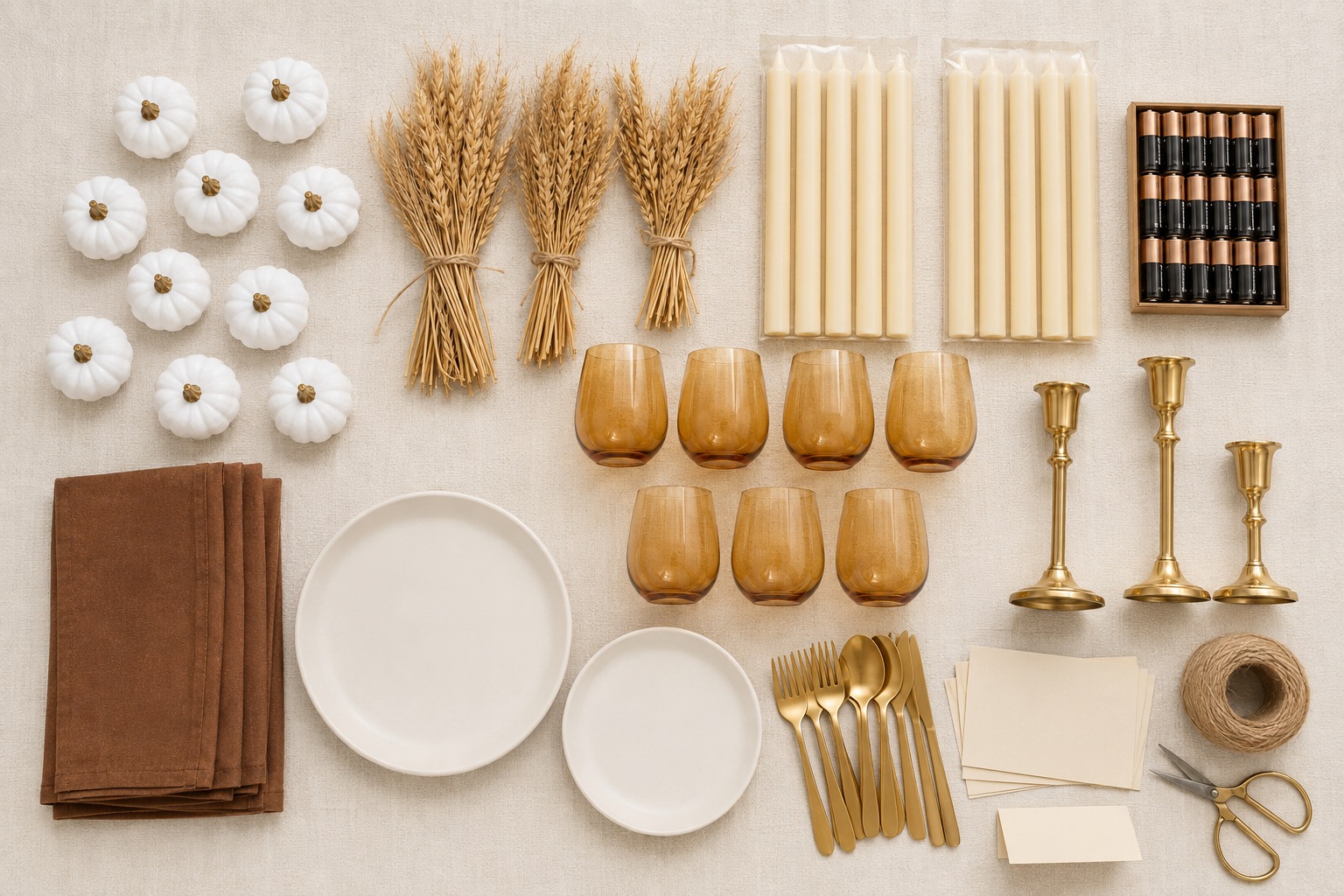 Récolte — representative supplies, not the complete counted inventory